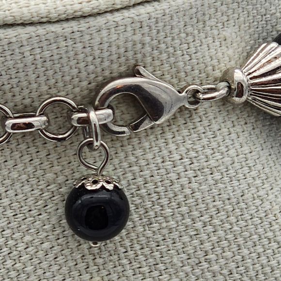 Lafayette 148 New York Chain Bead Statement Necklace - Picture 5 of 6